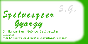 szilveszter gyorgy business card